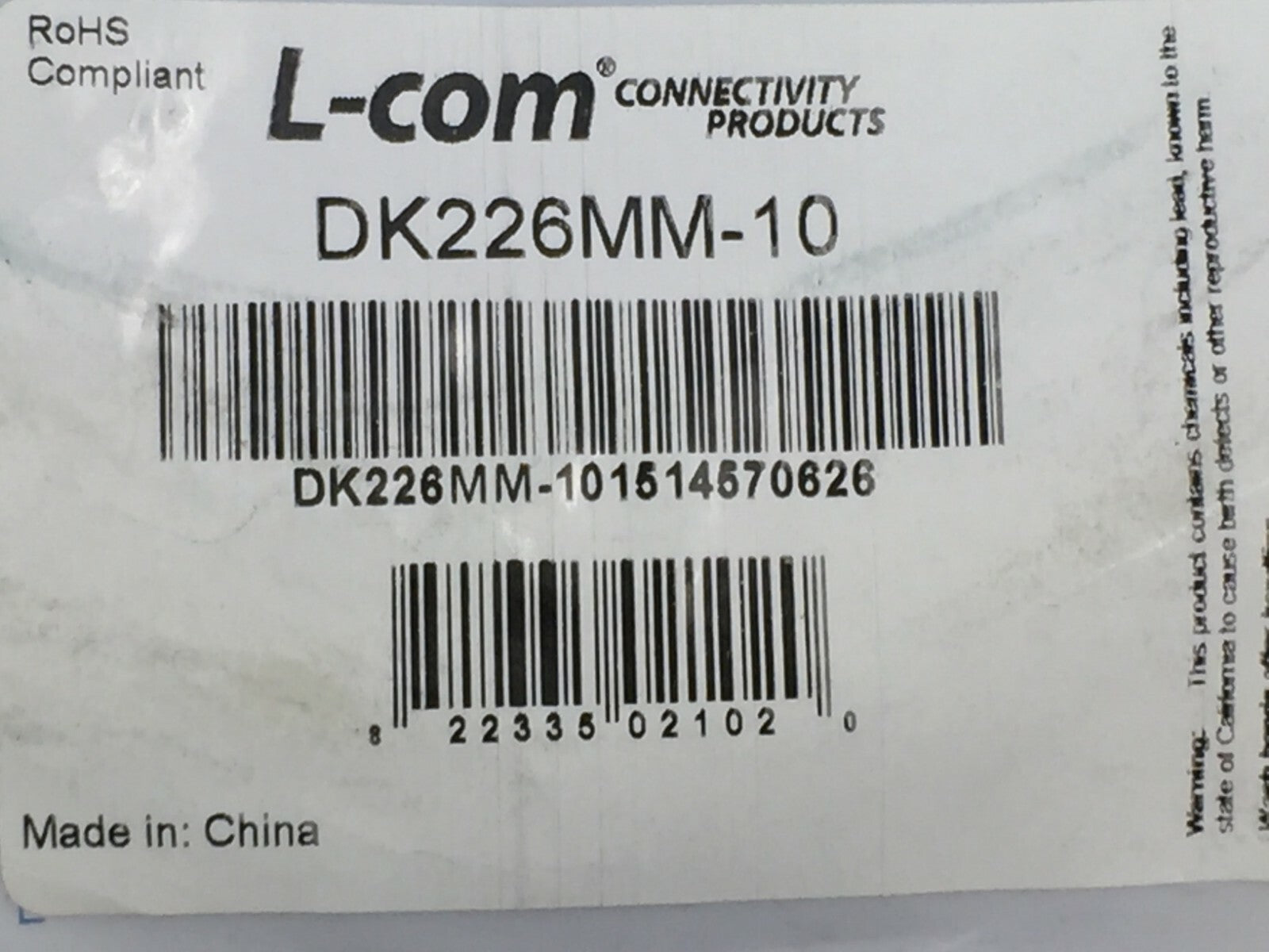 L-Com DK226MM-10 PS/2 Extension Cable Male to Male Gray 10'