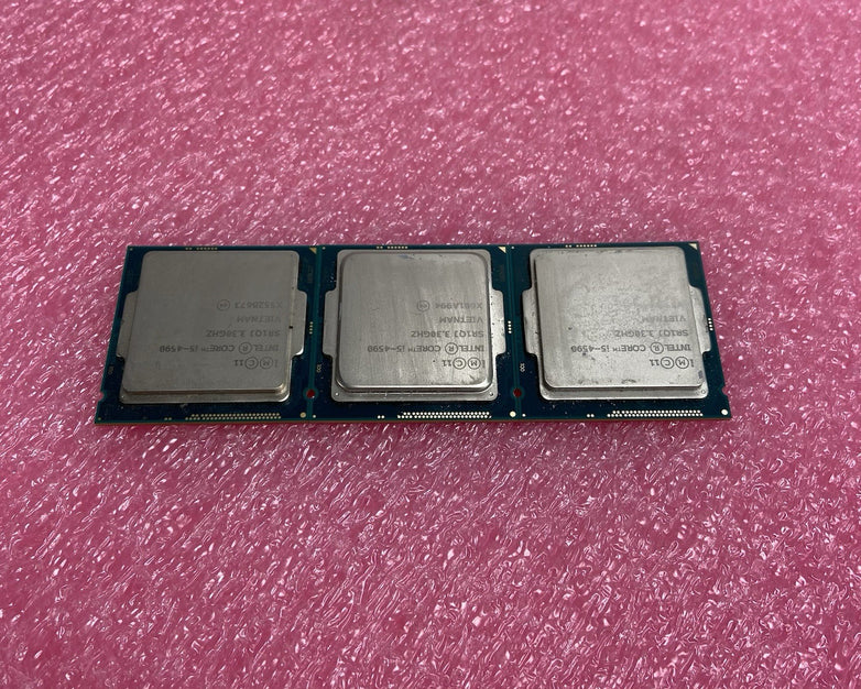 Lot of 3 Intel Core i5-4590 SR1QJ 3.3GHz Desktop CPU