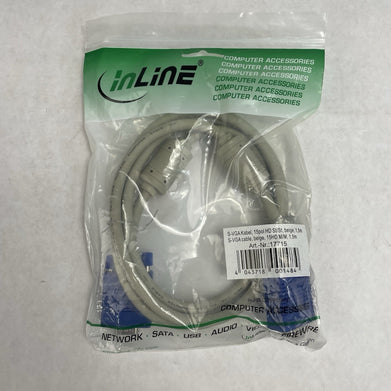 1.5M 15 Pin VGA To VGA Cable Lot of 10