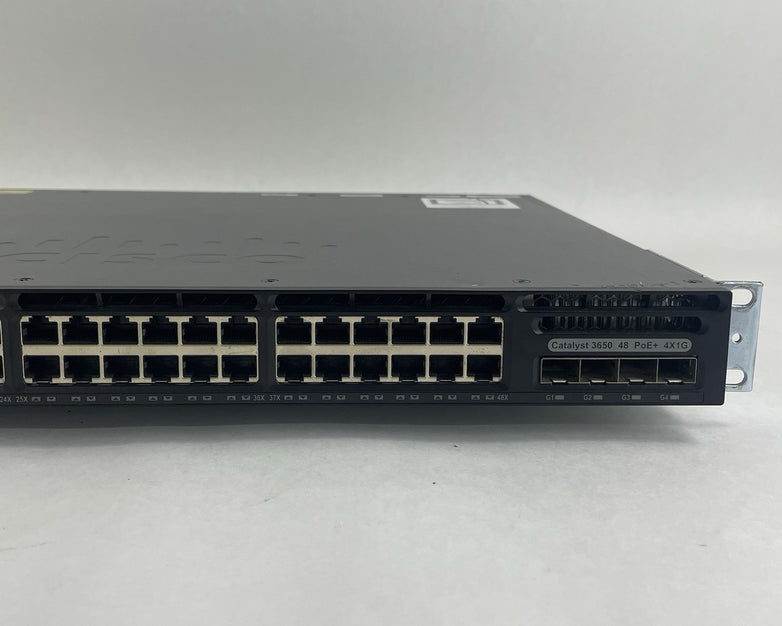 Cisco WS-C3650-48PS-S V04 Tested & Reset 1X PSU