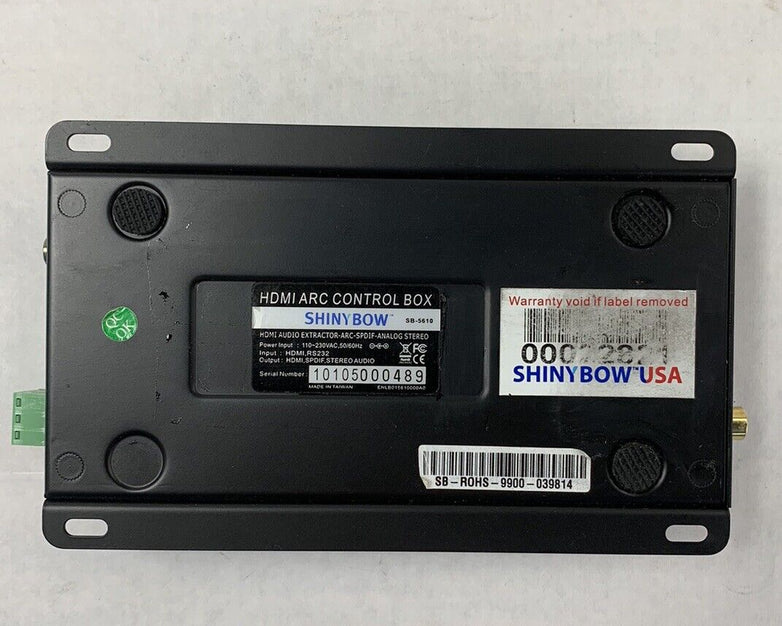 Shinybow SB-5610 HDMI Audio Extractor-ARC-SPDIF-Analog Stereo Control Box