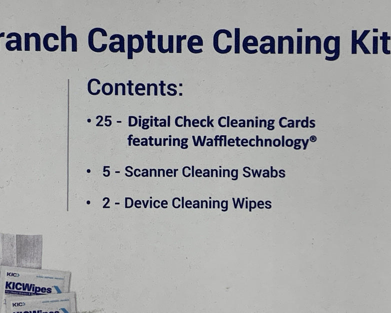 Digital Check Cleaning Kit IS0035 25x Waffletechnology Cards 5x Swabs 2x Wipes