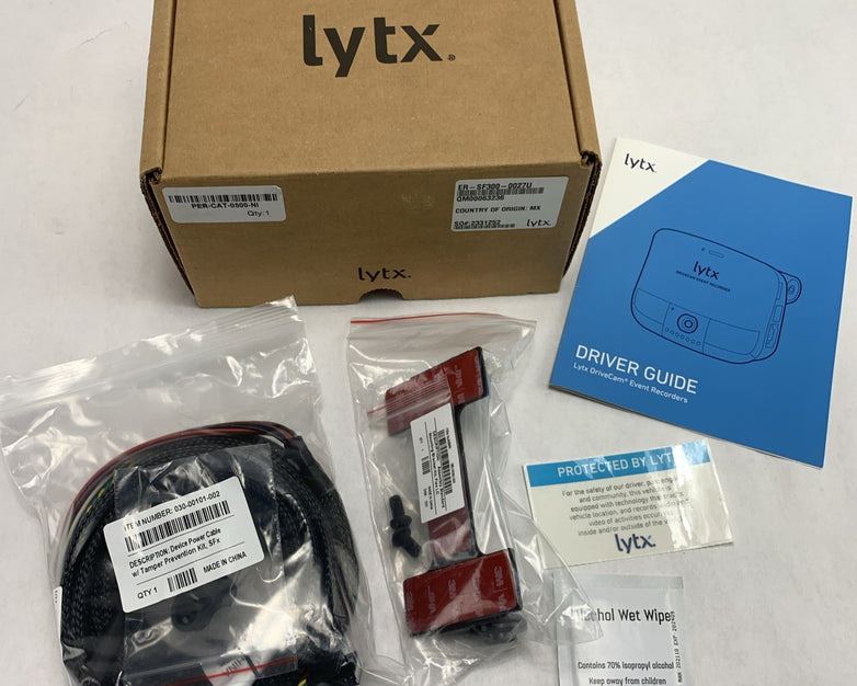 Lytx 03000101002 Power Cable Tamper Prevention Kit with 06500060000 Mounting Kit