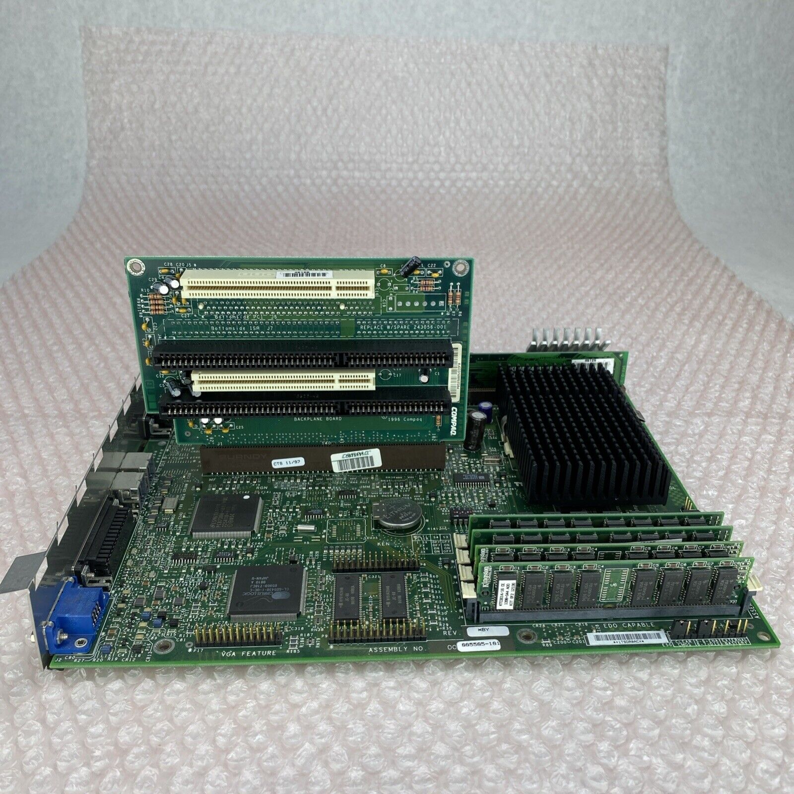 Compaq 005505-101 Motherboard Deskpro Pentium 133MHz 32MB RAM Riser Board