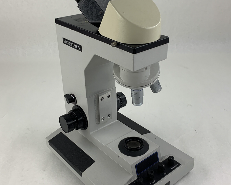 Reichert Microstar IV 410 Lab Microscope 10/.25 40/0.66 100/1.25 Oil No Bulb