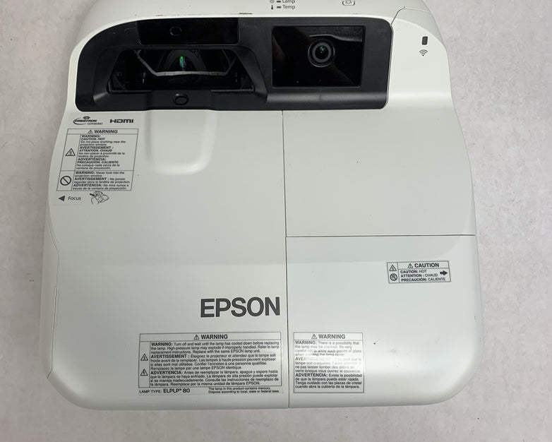 Epson H599A BrightLink 595Wi LCD Lamp Projector 1800 Lamp Hours - No Remote