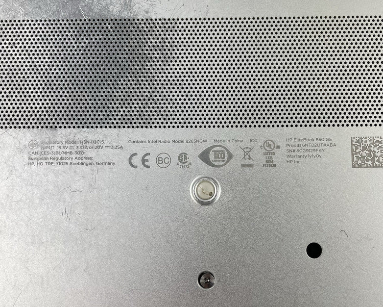 HP EliteBook 850 G5 15.6" i5-8250U 1.60 GHz 8 GB RAM No SSD/OS/AC - Keyboard