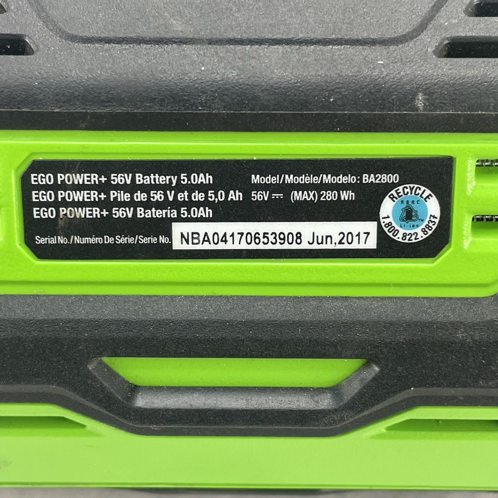 EGO BA2800 Lithium-Ion Battery5