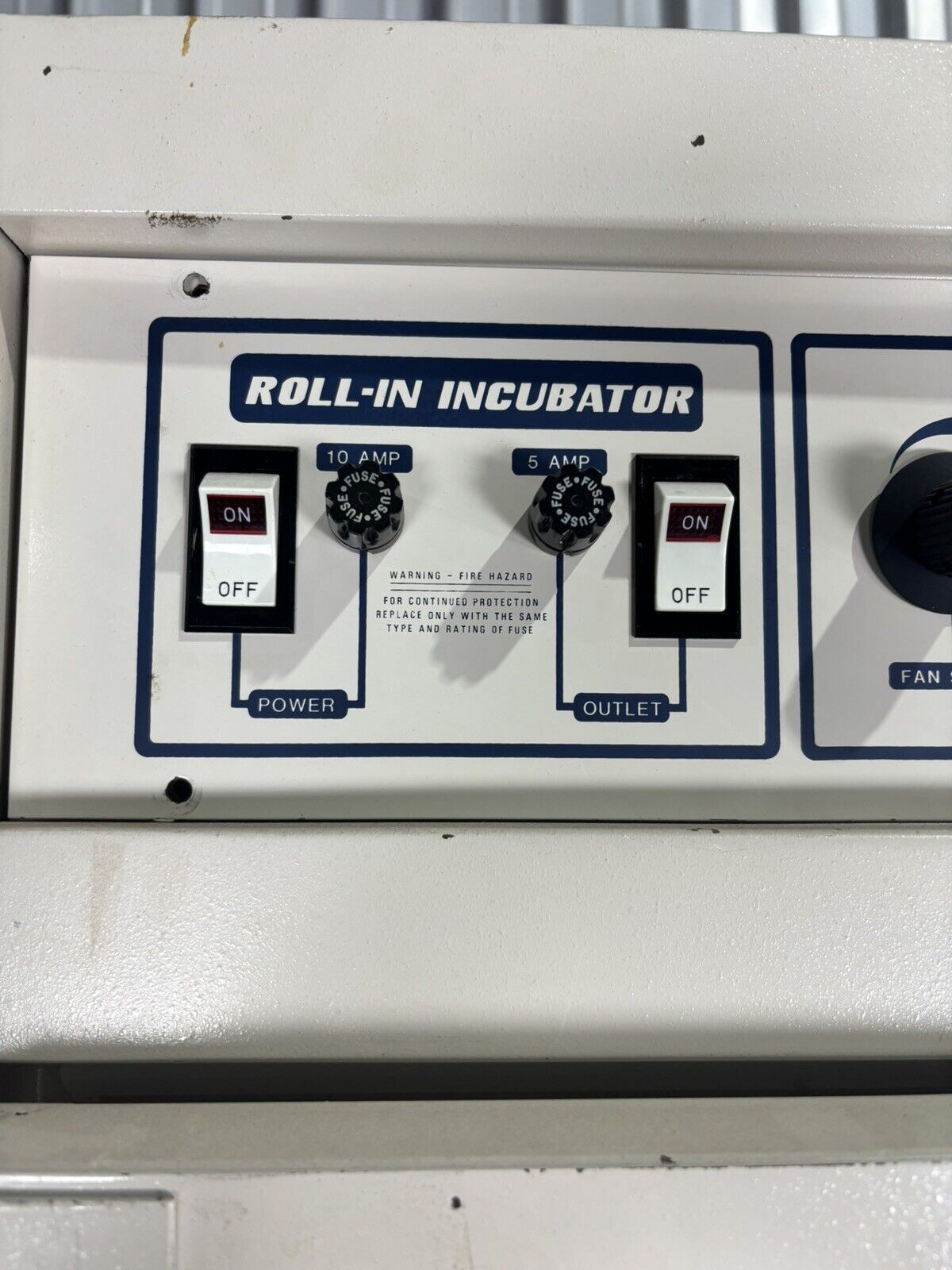 Bellco Glass Laboratory Roll-In Incubator Oven Chamber Powers On