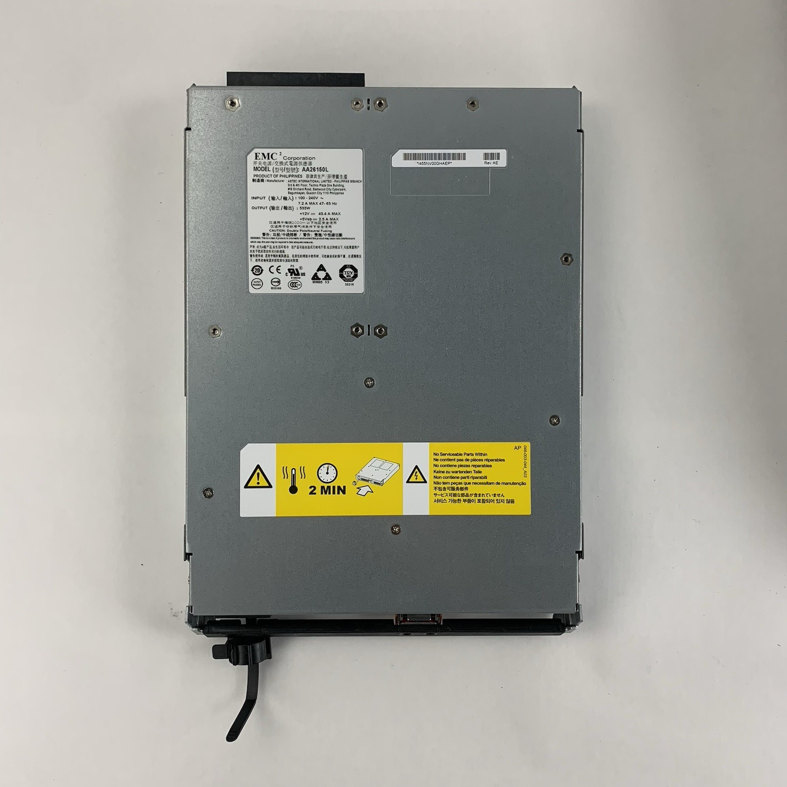 EMC EAE 100-542-104-01 12-Bay Storage Array Missing Two Caddies No Caddy Cover5