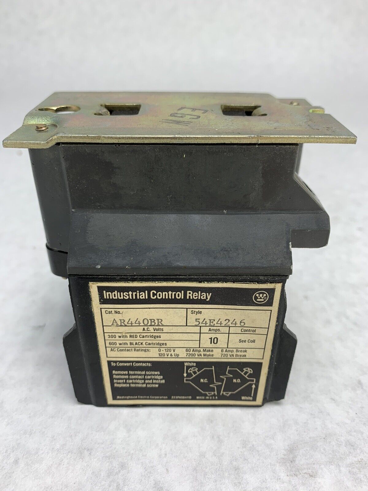 WestingHouse Industrial Control Relay AR440BR