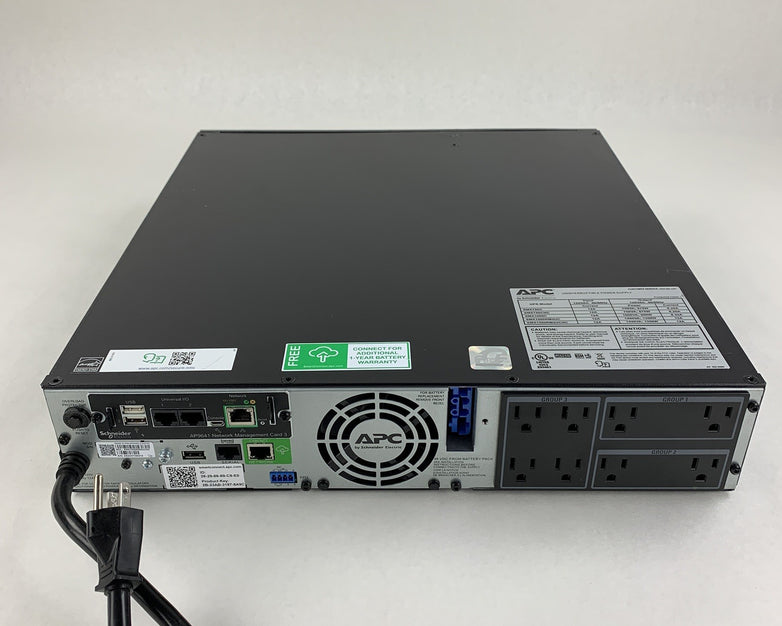APC SMX1500RM2UCNC Battery Backup UPS w/ AP9641 No Batt No Caddy No FacePlate