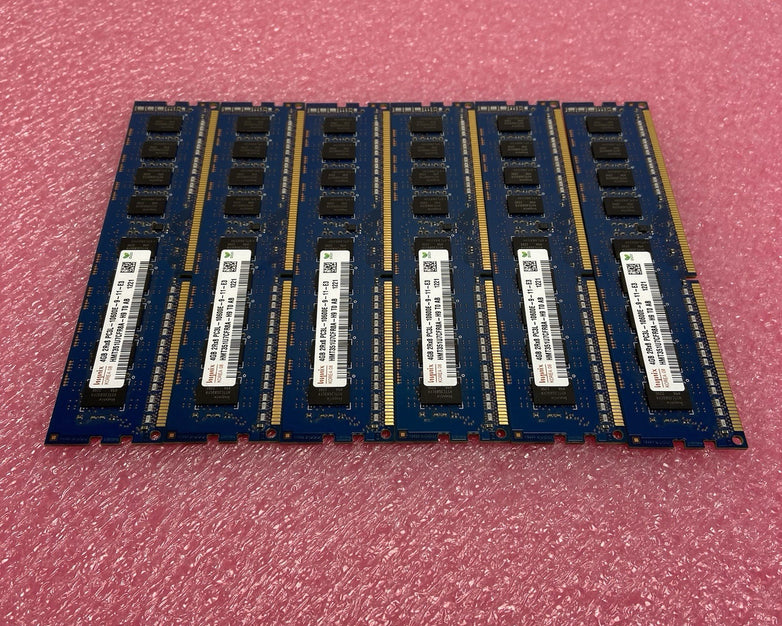 Hynix 4GB 2Rx8 PC3L-1600E-9-11-E3 HMT351U7CFR8A-H9 T0 AB Kit of 24GB