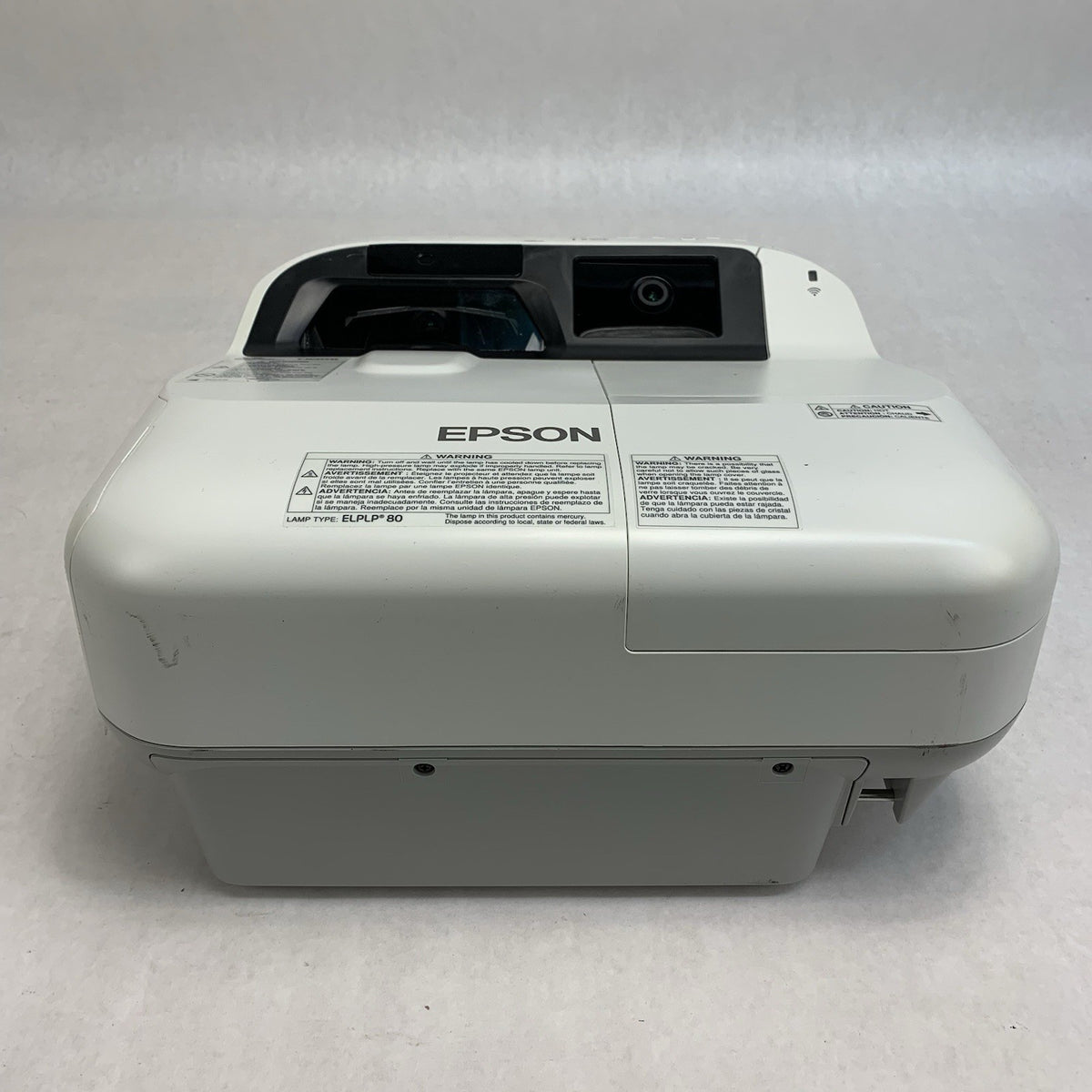 Epson H599A BrightLink 595Wi LCD Lamp Projector 1800 Lamp Hours - No Remote1