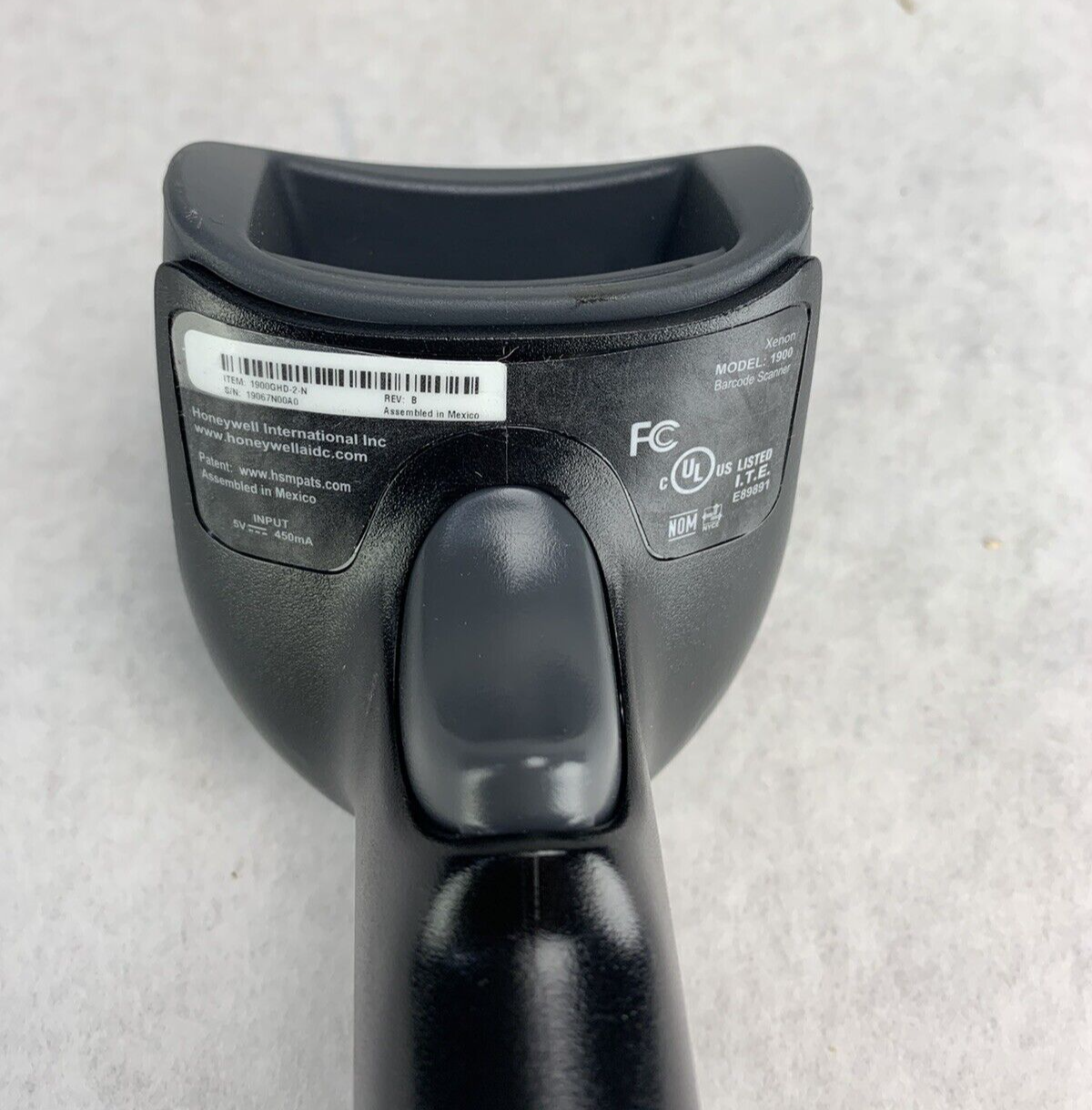 Parts or Repair Lot of 2 Honeywell Xenon 1900 Handheld Barcode Scanner