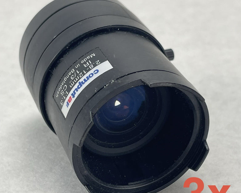 Computar 2.8-12mm 1:1.3 1/3" CS Security Camera Lens Lot of 3