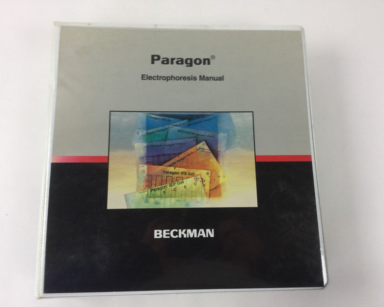 Paragon Electrophoresis Manual Beckman in Binder with Multiple Tabs