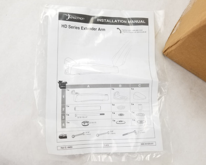 Ergotron 2869-F11 44-396-180-00 HD Series Series Extender Arm