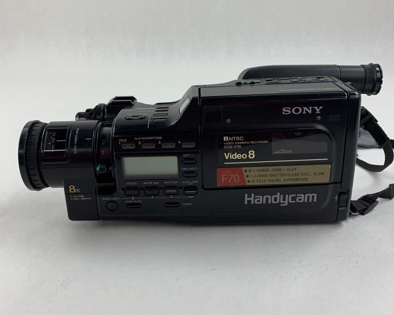 Sony Handycam CCD-F70 Camera and Case Bundle w/ Manual Charger Battery Powers On