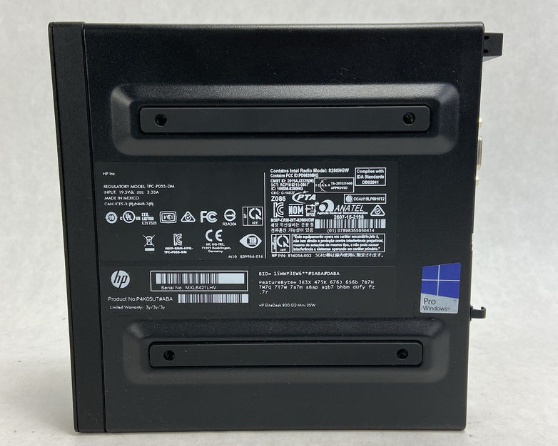 HP EliteDesk 800 G2 MFF Intel Core i5-6500T 2.5GHz 8GB RAM No AC/HDD/OS