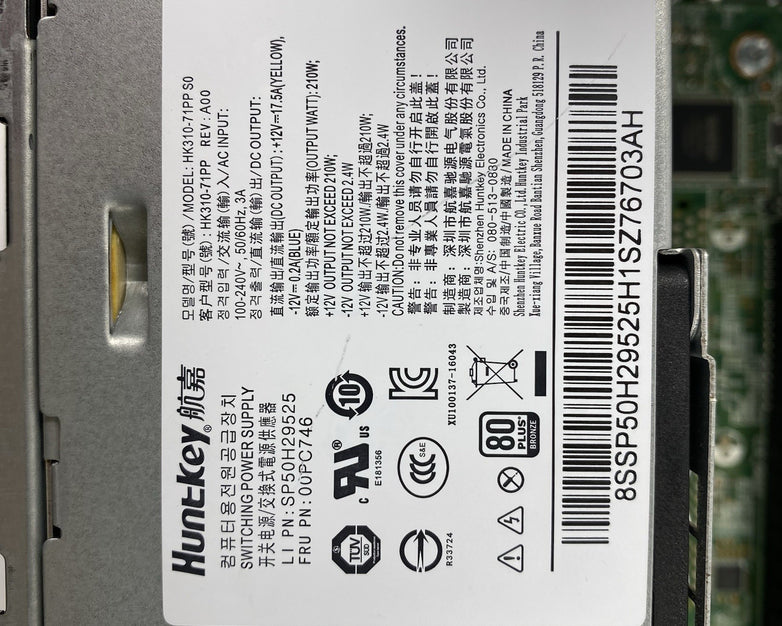 Lenovo ThinkCentre M910s SFF Intel Core i5-6500 3.2GHz 8GB RAM No HDD No OS