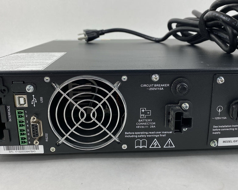 Vertiv Liebert GXT4-1500RT120 Battery Backups Tested - No Batteries Network Card