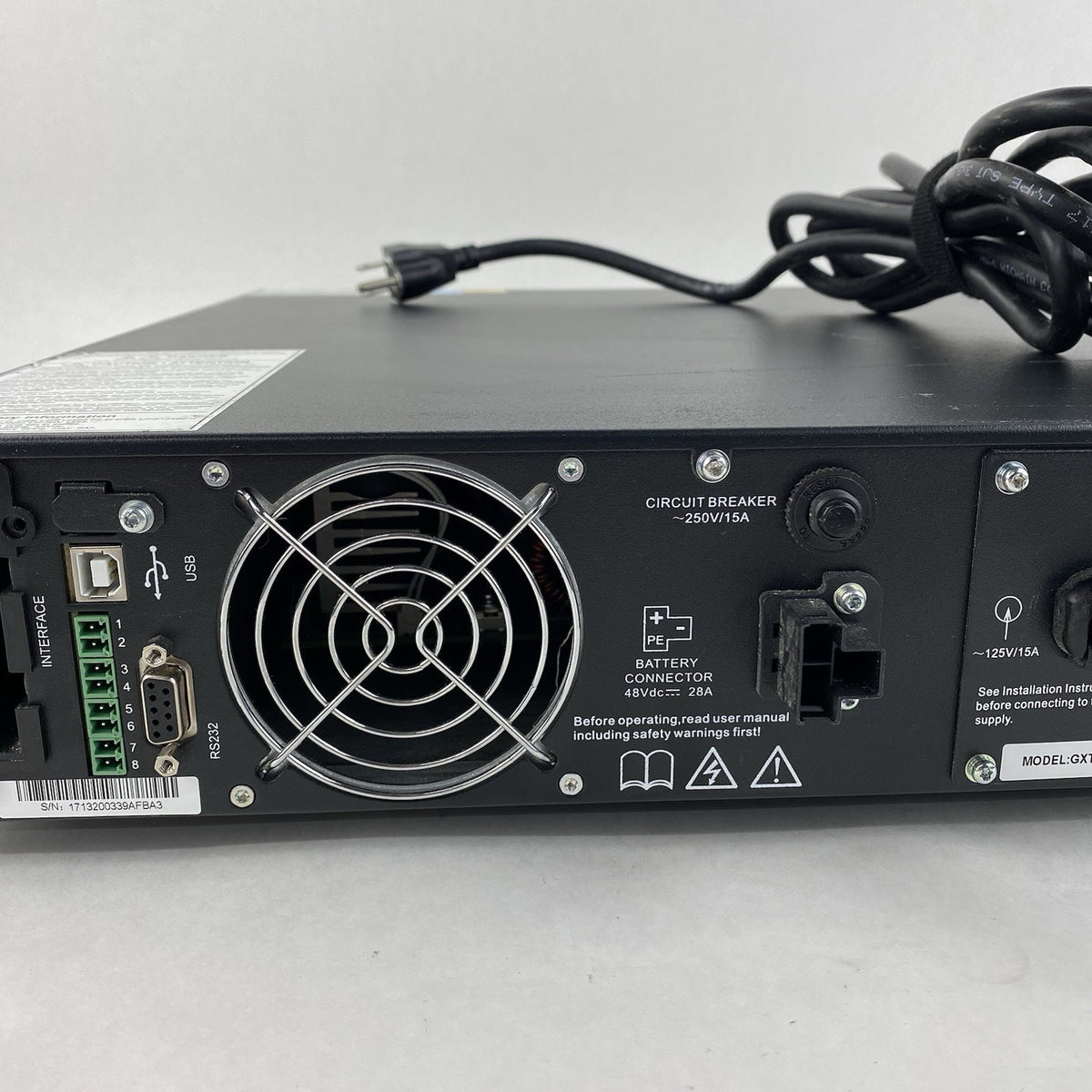 Vertiv Liebert GXT4-1500RT120 Battery Backups Tested - No Batteries Network Card10