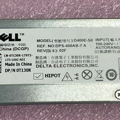 Dell 0T130K PowerEdge D400E-S0 R310 Hotswap 400W Power Supply DPS-400AB-7