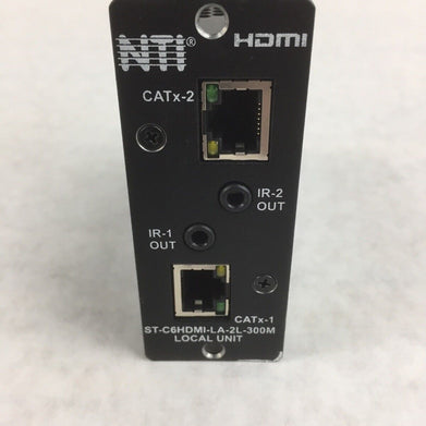 NTI Xtendex Local Unit HDMI ST-C6HDMI-LA-2l-300M - 2 IR Outs CATx-2 with adapter