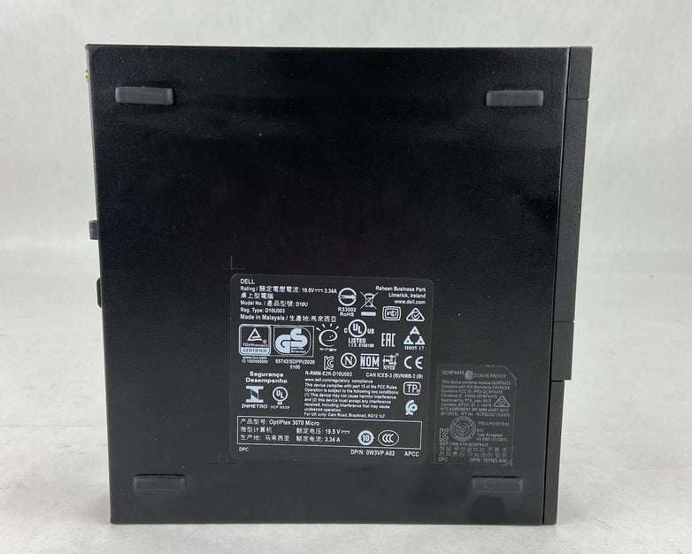 Dell Optiplex 3070 Micro Intel Core i3-9100T 3.1GHz 8GB RAM No HDD No OS