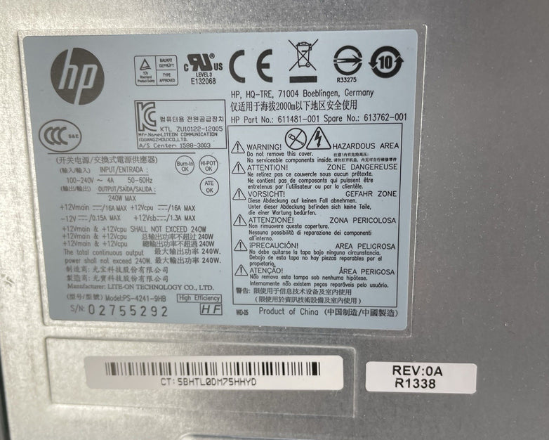 HP Compaq Pro 6305 SFF AMD A4-5300B 3.4 GHz 4 GB RAM No HDD No OS