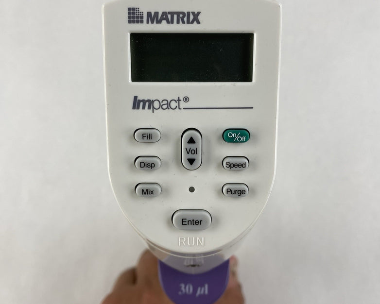 Matrix Impact 30 uL 12 Channel Electronic Pipette No AC Adapter Untested