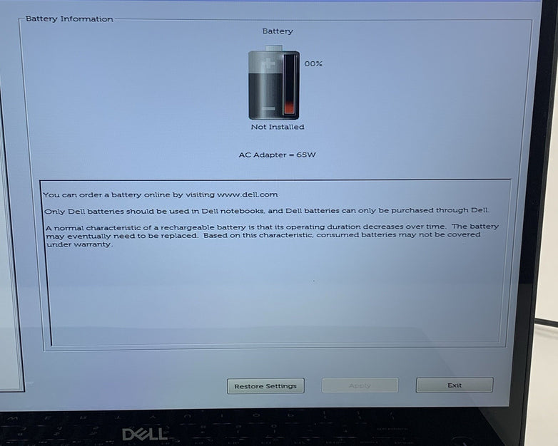 Dell Inspiron 7573 2-in-1 15.6" I7-8550U 1.8 GHz 16 GB RAM No OS No HDD No Batt