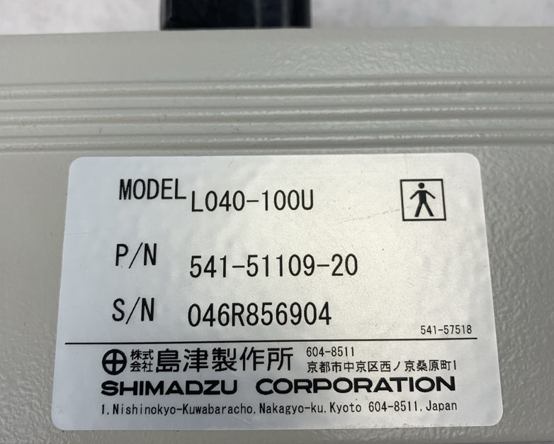 Shimadzu L040-100U Linear Array Ultrasound Transducer Probe 5415110920