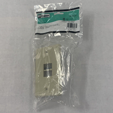 Panduit MFPD2EI MINI-COM Faceplate 1-Gang, 2-Module 2 Port Ivory
