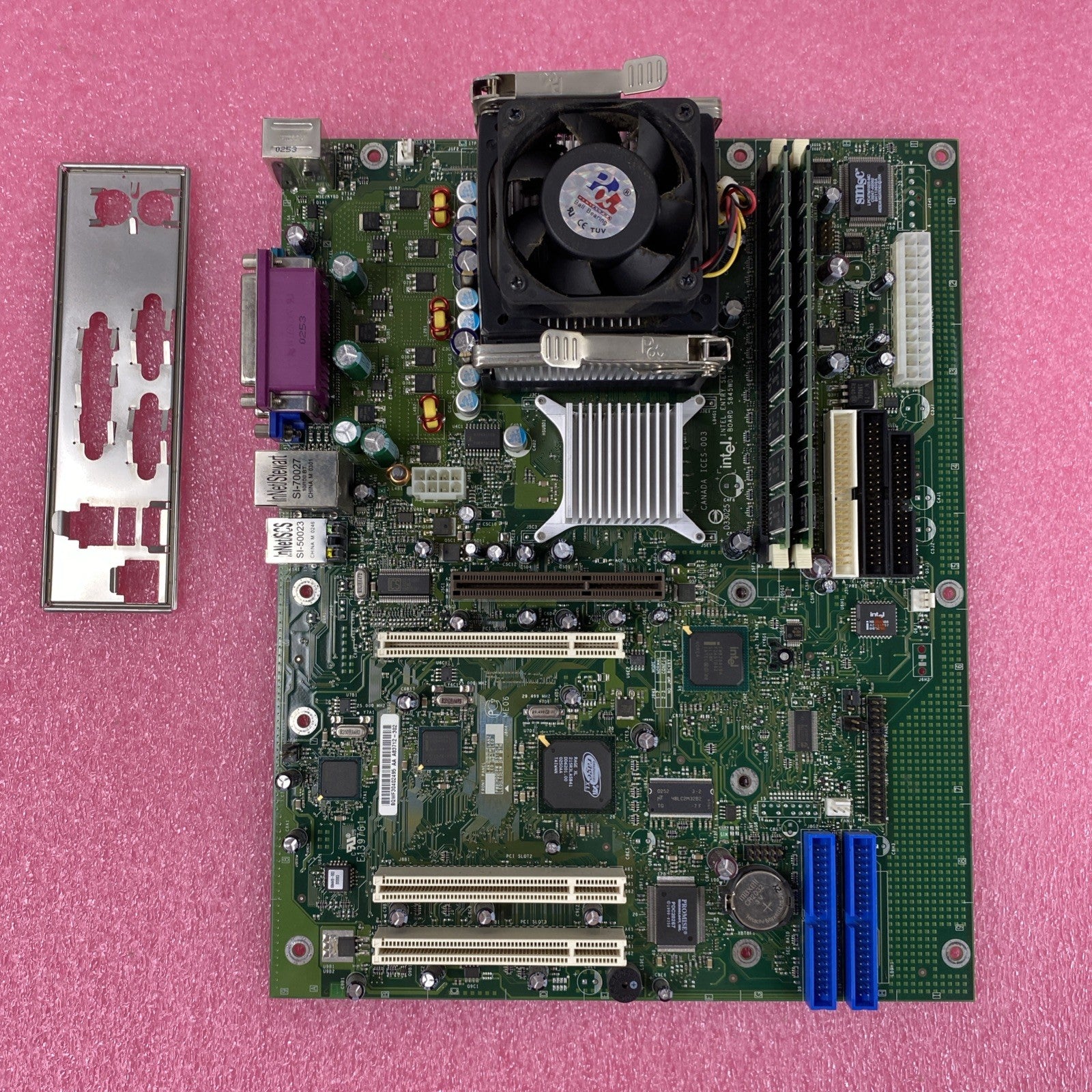 Intel S845WD1-E Motherboard Intel Pentium 4 2.53 GHz 1 GB RAM w/Shield