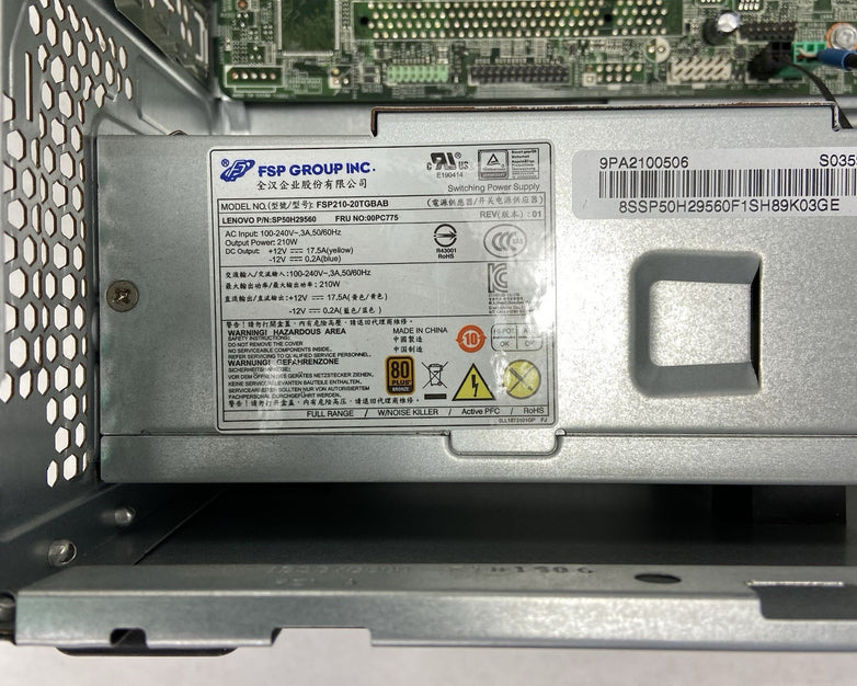 Lenovo ThinkCentre M720T MT Intel Core i7-8700 3.2GHz 8GB RAM No HDD No OS