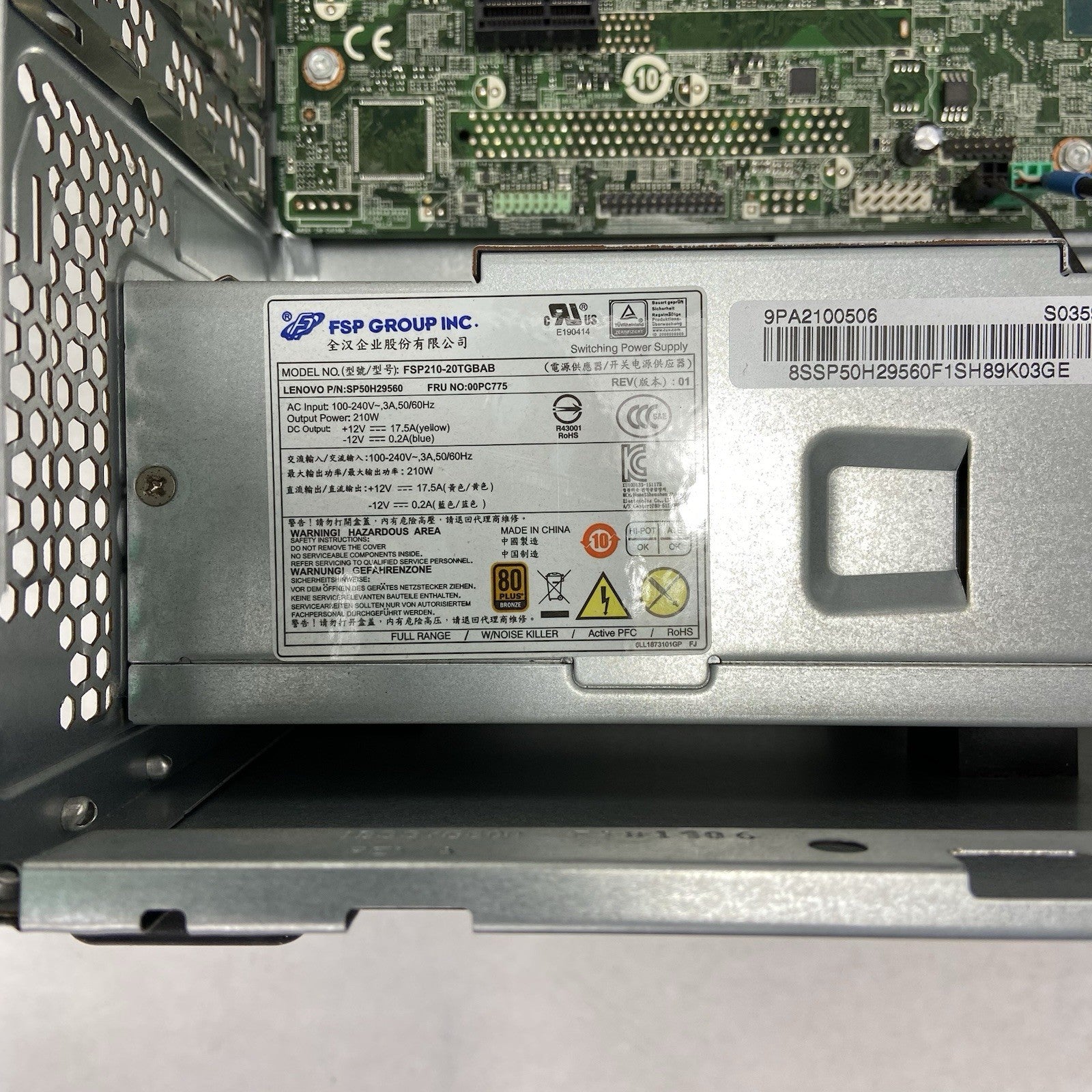 Lenovo ThinkCentre M720T MT Intel Core i7-8700 3.2GHz 8GB RAM No HDD No OS11
