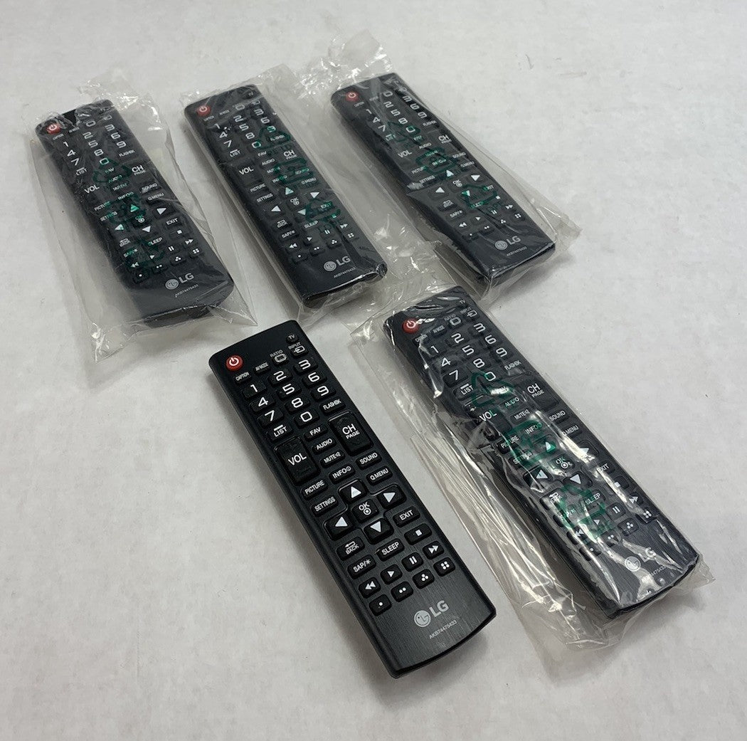 LG AKB74475433 Replacement TV Remote (Lot of 5)