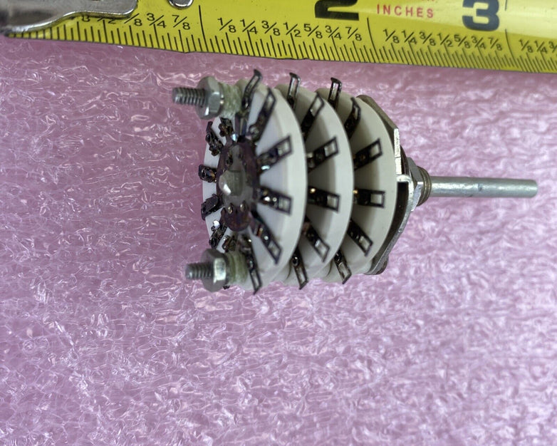 Centralab PS-121 9 pol 3 pos non-shorting Steatite switch Lot of 3