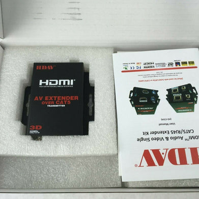HDAV HD-C5S4 HDMI Audio Single Extender Over CAT5 UTP HD 3D 1080p (Lot of 2)