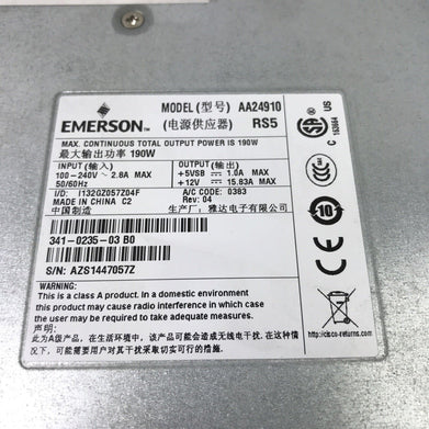 Emerson AA24910 190W 240V 341-0235-03 60Hz (Lot of 2)