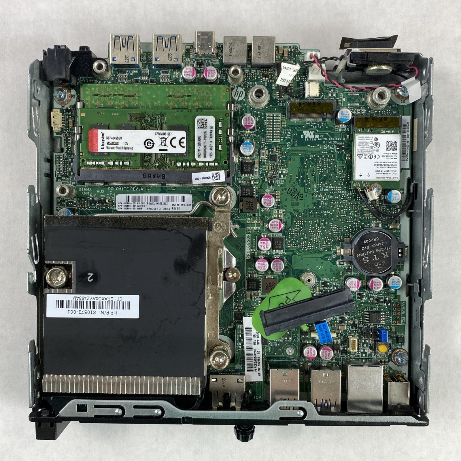 HP EliteDesk 800 G2 Mini 35w Core i5-6500T 2.5GHz 8GB RAM WiFi No HDD/OS No Fan
