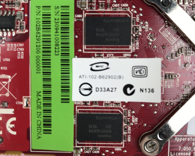 ATI Radeon HD 3450 PCIe Graphics Card AMD B629 Dell X398D DMS-59 (Lot of 2)
