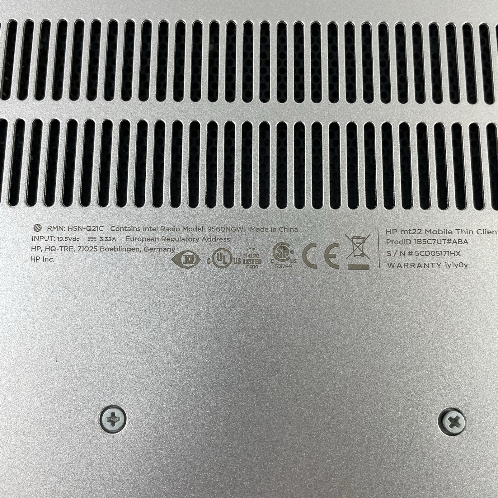 HP MT22 14" Intel Celeron 5205U 1.90 GHz 8 GB RAM No SSD/OS/AC - CMOS14