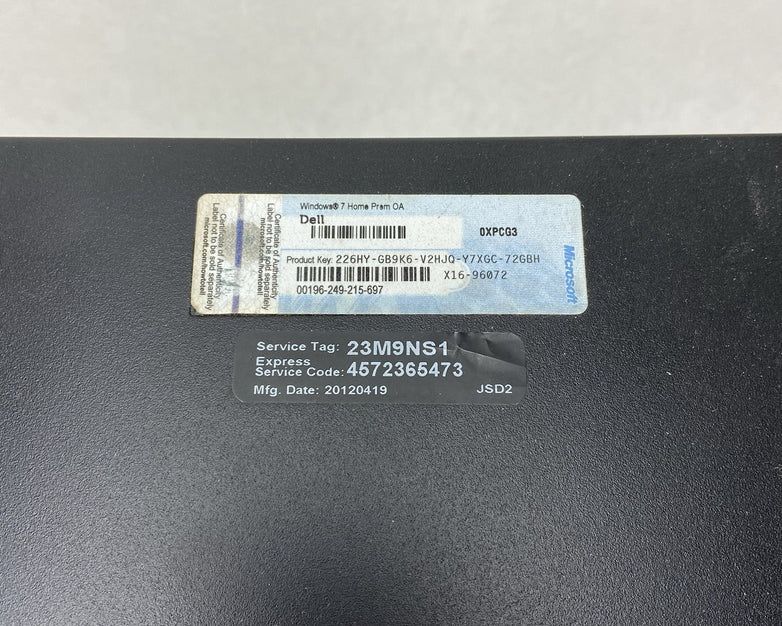 Dell Inspiron 570 MT AMD Athlon 2 x2 250 3GHz 4GB RAM No HDD No OS