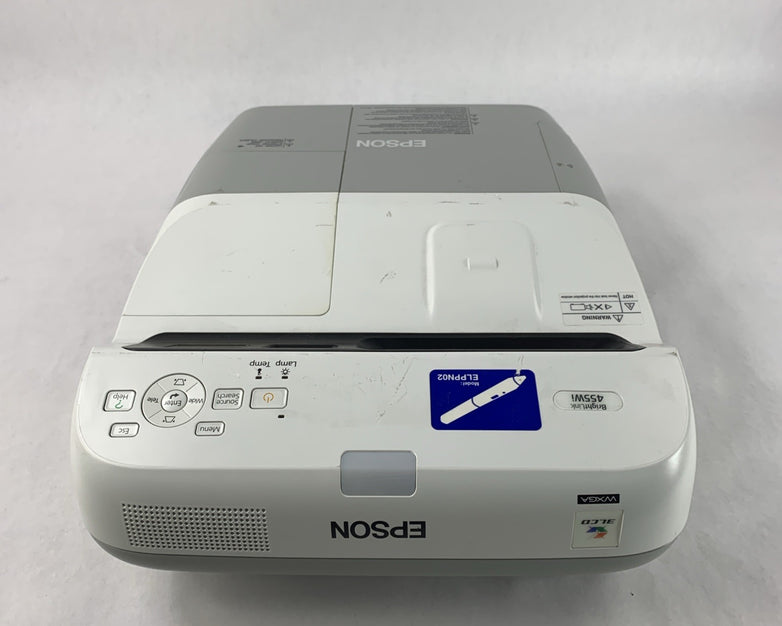 Epson H440A 455Wi BrightLink 136-2178 Lamp Hours - Tested - Reset - No Remote