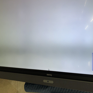 BenQ RP704k 70” 4K Interactive Flat Panel Display Tested Slight Burn-In Shadow