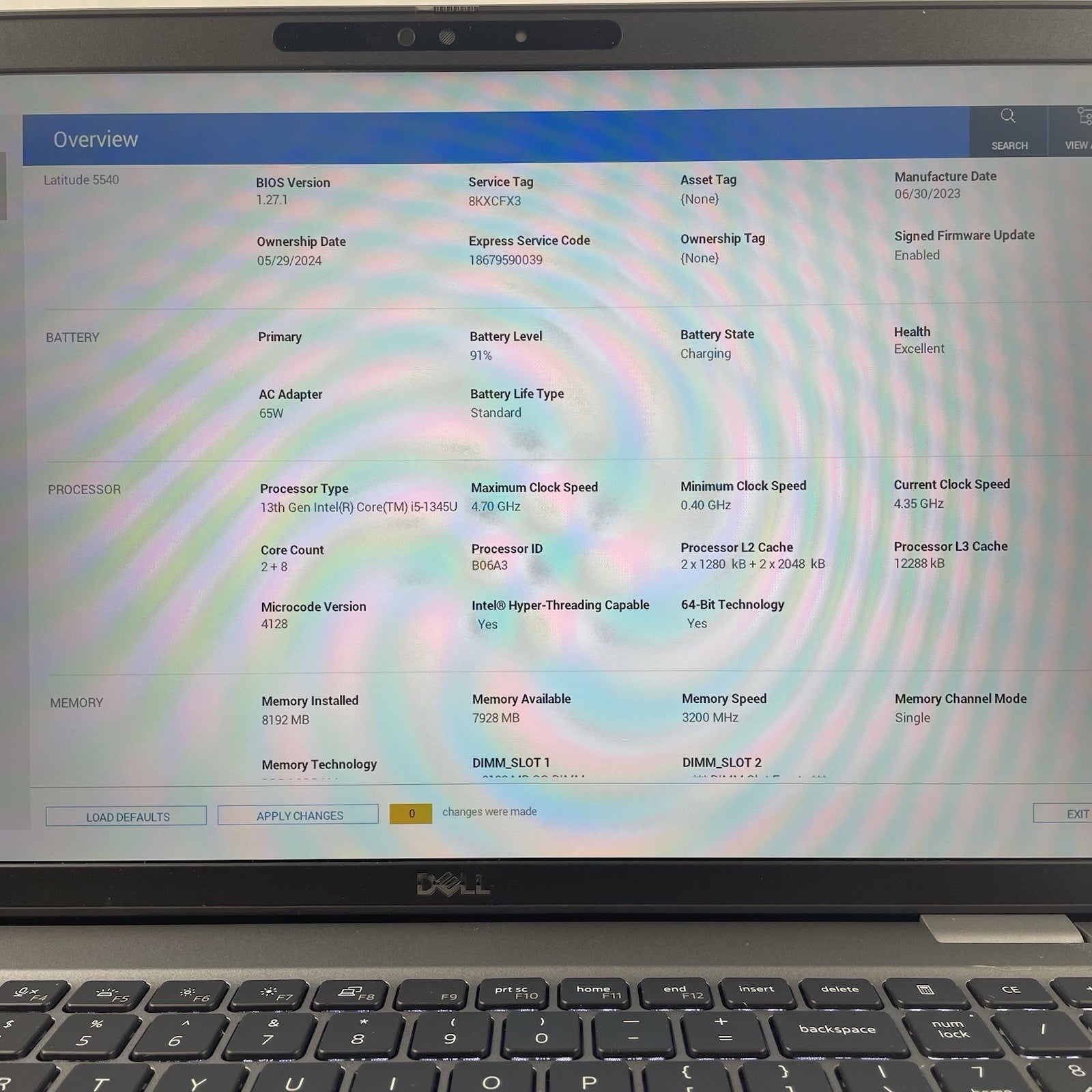 Dell Latitude 5540 15.6" i5-1345U 4.35 GHz 8 GB RAM No SSD/OS/AC3