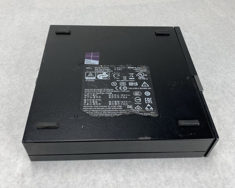 Dell OptiPlex 3040 Micro Intel Core i3-6100T 3.2GHz 8GB RAM No HDD OS Power Cord